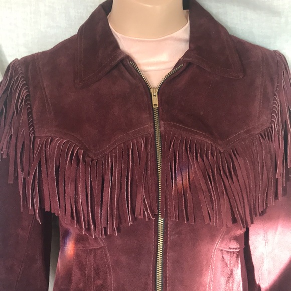 Vintage, Branded Garments, tasseled, suede fitted coat. - Picture 3 of 10